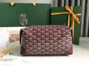 Uubags | Goyard Bowling 25 toiletry bag in burgundy 13x12x24cm - 1