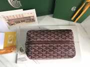 Uubags | Goyard Bowling 25 toiletry bag in burgundy 13x12x24cm - 3