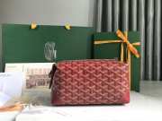 Uubags | Goyard Bowling 25 toiletry bag in red 13x12x24cm - 1