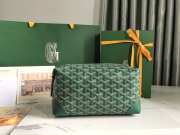 Uubags | Goyard Bowling 25 toiletry bag in green 13x12x24cm - 1