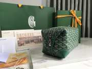 Uubags | Goyard Bowling 25 toiletry bag in green 13x12x24cm - 5