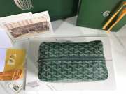 Uubags | Goyard Bowling 25 toiletry bag in green 13x12x24cm - 4