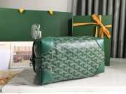 Uubags | Goyard Bowling 25 toiletry bag in green 13x12x24cm - 3