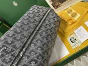 Uubags | Goyard Bowling 25 toiletry bag in grey 13x12x24cm - 4