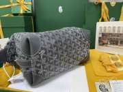 Uubags | Goyard Bowling 25 toiletry bag in grey 13x12x24cm - 3