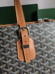 Uubags | Goyard Green Goyardine Okinawa Tote Bag In Black/Tan 35.5x24.5x10cm - 5