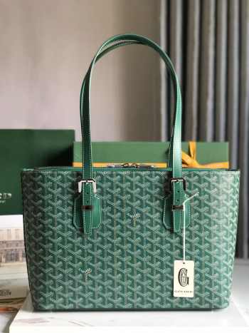 Uubags | Goyard Green Goyardine Okinawa Tote Bag In Green 35.5x24.5x10cm