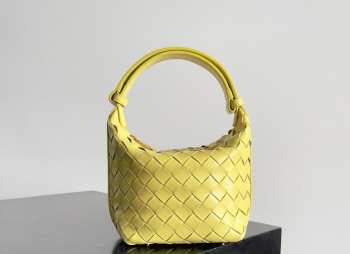 Uubags | Bottega Veneta Mini Wallace Bag In Yellow 17x13.5x5cm