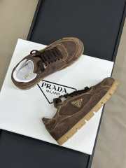 Uubags | Prada Trail faded suede sneakers in dark brown - 6