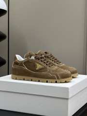 Uubags | Prada Trail faded suede sneakers in brown - 1