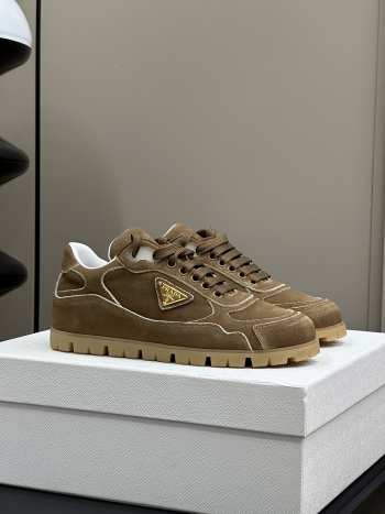 Uubags | Prada Trail faded suede sneakers in brown