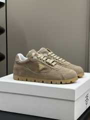 Uubags | Prada Trail faded suede sneakers in beige - 1