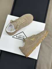 Uubags | Prada Trail faded suede sneakers in beige - 4