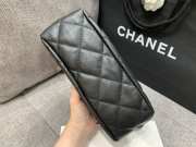 Uubags | Chanel Clutch Lambskin & Gold Plated Metal black color 16x24x8cm - 4