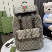 Uubags | Gucci Ophidia Small GG Backpack In Beige and ebony GG Supreme canvas 29x40.5x13.5cm - 1