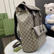 Uubags | Gucci Ophidia Small GG Backpack In Beige and ebony GG Supreme canvas 29x40.5x13.5cm - 4