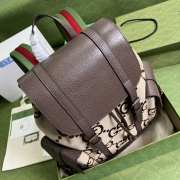 Uubags | Gucci beige jumbo GG Supreme canvas backpack 34x42x16cm - 3