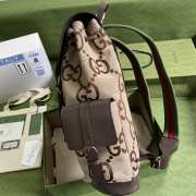 Uubags | Gucci beige jumbo GG Supreme canvas backpack 34x42x16cm - 2