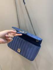 Uubags | Gucci Marmont Mini Blue Shoulder Bag 26x15x7cm - 6