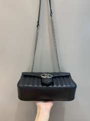 Uubags | Gucci Marmont Mini Black Shoulder Bag 26x15x7cm - 6