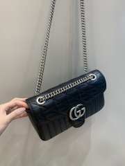 Uubags | Gucci Marmont Mini Black Shoulder Bag 26x15x7cm - 5