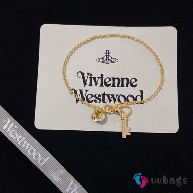 Uubags | Vivienne Westwood Ladies Sterling Silver Eunice Key Necklace  - 1