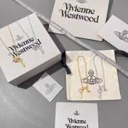 Uubags | Vivienne Westwood Ladies Sterling Silver Eunice Key Necklace  - 6