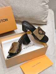 Uubags | Louis Vuitton 1ACXWC Frame Flat Mule Sandals In Cocoa 5.5cm - 5