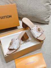 Uubags | Louis Vuitton 1ACXWC Frame Flat Mule Sandals In Beige 5.5cm - 5