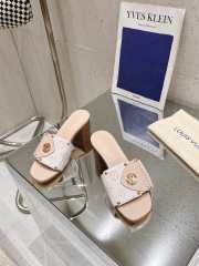 Uubags | Louis Vuitton 1ACXWC Frame Flat Mule Sandals In Beige 5.5cm - 3