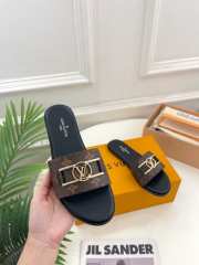 Uubags | Louis Vuitton 1A64MO Lock it Flat Mule Patent Monogram canvas - 3