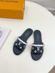 Uubags | Louis Vuitton Neo Revival Flat Mule In Black/White - 5