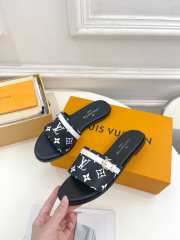 Uubags | Louis Vuitton Neo Revival Flat Mule In Black/White - 3