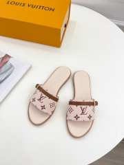 Uubags | Louis Vuitton Neo Revival Flat Mule In Beige - 4