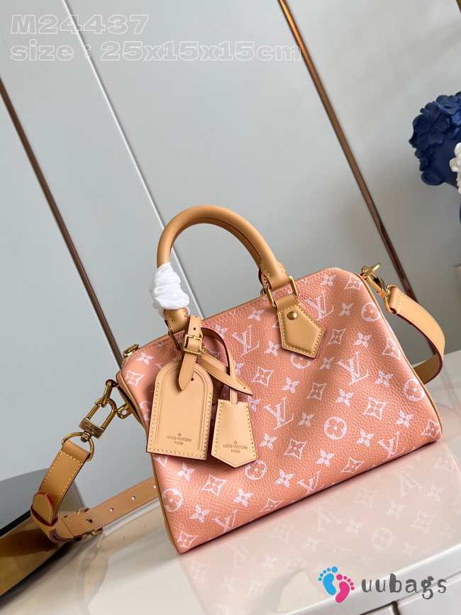 Uubags | Louis Vuitton M24443 Speedy P9 Bandoulière Bag In Coral Pink 25x15x15cm - 1