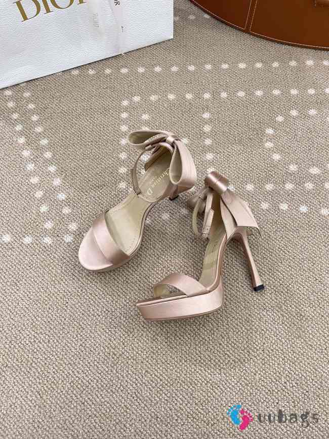 Uubags | Dior Heeled Sandal Nude Satin 12cm - 1