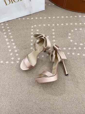 Uubags | Dior Heeled Sandal Nude Satin 12cm