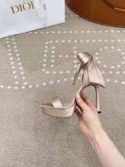 Uubags | Dior Heeled Sandal Nude Satin 12cm - 5