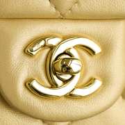 Uubags | Chanel small flap bag crystal clear interior with classic gold hardware 11x17x6cm - 5