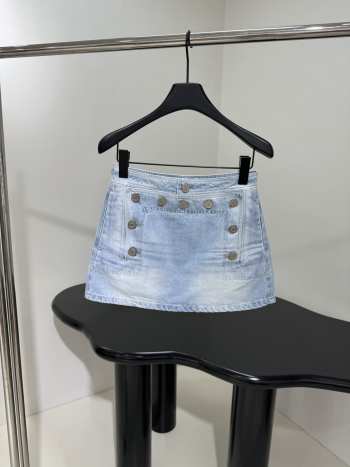 Uubags | Short Jeans Skirt Blue