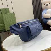 Uubags | Gucci blue jumbo GG belt bag 28x18x8cm - 6