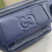 Uubags | Gucci blue jumbo GG belt bag 28x18x8cm - 2