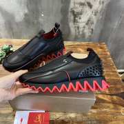 Uubags | Christian Louboutin Loubishark sneaker calf leather in black  - 5