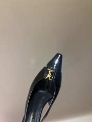 Uubags | YSL Babylone slingback flats in black glossy leather - 5