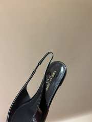 Uubags | YSL Babylone slingback flats in black glossy leather - 3