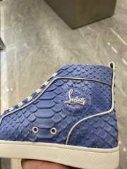 Uubags | Christian Louboutin Python Rantus Orlato High Top Sneakers In Purple - 4