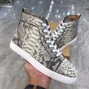 Uubags | Christian Louboutin Python Rantus Orlato High Top Sneakers In Grey - 6