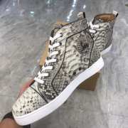 Uubags | Christian Louboutin Python Rantus Orlato High Top Sneakers In Grey - 5