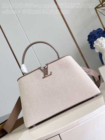 Uubags | Louis Vuitton M24619 Capucines GM Souple Bag In Taupe 38x23x16cm