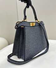 Uubags | Fendi Peekaboo I See U Medium Bag In Grey flannel 21x11x27cm - 2